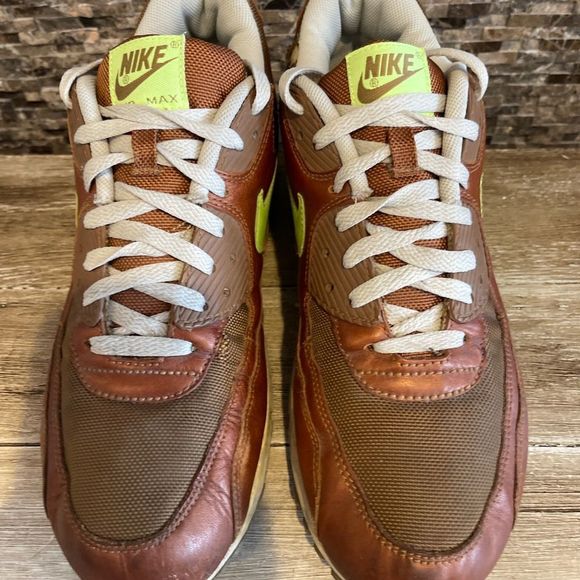 2007 OG Nike Air Max 90 Premium QS UMBER VOLT  12 - Picture 3 of 11